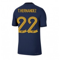 Fotbalové Dres Francie Theo Hernandez #22 Domácí MS 2022 Krátký Rukáv